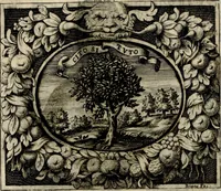 An illustration from Theatrvm temporanevm æternitati Cæsaris Montii, S.R.E. cardinalis et archiep. mediolanen. sacrvm (1635)