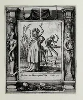 An illustration from [The dance of death (1680)