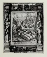 An illustration from [The dance of death (1680)