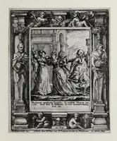 An illustration from [The dance of death (1680)