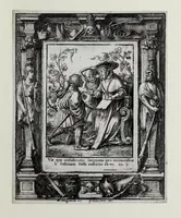 An illustration from [The dance of death (1680)