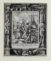 An illustration from [The dance of death (1680)