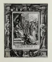 An illustration from [The dance of death (1680)