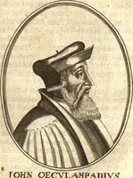 An illustration from The marrow of ecclesiastical historie, conteined in the lives of the fathers and other learned men and famous divines which have flourished in the Church since Christ's time to this present age. Faithfully collected out of several autors and orderly disposed according to the centuries wherein they lived. Together with the livelie effigies of most of the eminentest of them cut in copper (1650)