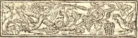An illustration from The marrow of ecclesiastical historie, conteined in the lives of the fathers and other learned men and famous divines which have flourished in the Church since Christ's time to this present age. Faithfully collected out of several autors and orderly disposed according to the centuries wherein they lived. Together with the livelie effigies of most of the eminentest of them cut in copper (1650)