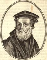 An illustration from The marrow of ecclesiastical historie, conteined in the lives of the fathers and other learned men and famous divines which have flourished in the Church since Christ's time to this present age. Faithfully collected out of several autors and orderly disposed according to the centuries wherein they lived. Together with the livelie effigies of most of the eminentest of them cut in copper (1650)