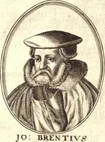 An illustration from The marrow of ecclesiastical historie, conteined in the lives of the fathers and other learned men and famous divines which have flourished in the Church since Christ's time to this present age. Faithfully collected out of several autors and orderly disposed according to the centuries wherein they lived. Together with the livelie effigies of most of the eminentest of them cut in copper (1650)