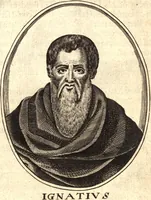 An illustration from The marrow of ecclesiastical historie, conteined in the lives of the fathers and other learned men and famous divines which have flourished in the Church since Christ's time to this present age. Faithfully collected out of several autors and orderly disposed according to the centuries wherein they lived. Together with the livelie effigies of most of the eminentest of them cut in copper (1650)