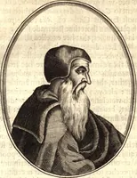 Picture 14 of 73 from The marrow of ecclesiastical historie, conteined in the lives of the fathers and other learned men and famous divines which have flourished in the Church since Christ's time to this present age. Faithfully collected out of several autors and orderly disposed according to the centuries wherein they lived. Together with the livelie effigies of most of the eminentest of them cut in copper (1650), leaf 64
