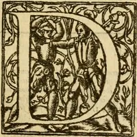 An illustration from [The New Testament of Iesus Christ : faithfully translated into English ... in the English College of Rhemes] (1582)