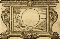 An illustration from Theodori Bezae Vezelii Poemata varia : sylvae, elegiae, epitaphia, epigrammata, icones, emblemata, Cato Censorius : omnia ab ipso auctore in vnum nunc corpus collecta & recognita (1597)