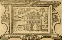 An illustration from Theodori Bezae Vezelii Poemata varia : sylvae, elegiae, epitaphia, epigrammata, icones, emblemata, Cato Censorius : omnia ab ipso auctore in vnum nunc corpus collecta & recognita (1597)