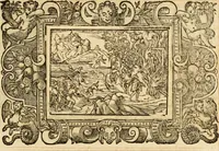 An illustration from Theodori Bezae Vezelii Poemata varia : sylvae, elegiae, epitaphia, epigrammata, icones, emblemata, Cato Censorius : omnia ab ipso auctore in vnum nunc corpus collecta & recognita (1597)