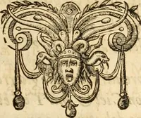 An illustration from Theodori Bezae Vezelii Poemata varia : sylvae, elegiae, epitaphia, epigrammata, icones, emblemata, Cato Censorius : omnia ab ipso auctore in vnum nunc corpus collecta & recognita (1597)