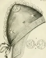 An illustration from Theophili Sigefridi Bayeri Regiomontani Historia Osrhoena et Edessena ex numis illustrata : in qua, Edessae vrbis, Osrhoëni regni, Abgarorum regum, praefectorum Graecorum, Arabum, Persarum, comitum Francorum, successiones, fata, res aliae memorabiles, a prima origene vrbis ad extrema fere tempora explicantur (1734)