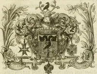 An illustration from Theophili Sigefridi Bayeri Regiomontani Historia Osrhoena et Edessena ex numis illustrata : in qua, Edessae vrbis, Osrhoëni regni, Abgarorum regum, praefectorum Graecorum, Arabum, Persarum, comitum Francorum, successiones, fata, res aliae memorabiles, a prima origene vrbis ad extrema fere tempora explicantur (1734)