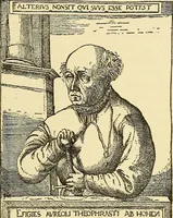 An illustration from Theophrastus Bombastus von Hohenheim called Paracelsus; his personality and influence as physician, chemist and reformer (1920)