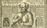 An illustration from Theophrastus Bombastus von Hohenheim called Paracelsus; his personality and influence as physician, chemist and reformer (1920)