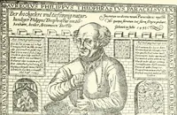 An illustration from Theophrastus Bombastus von Hohenheim, called Paracelsus; his personality and influence as physician, chemist and reformer (1920)