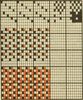 An illustration from Theory of silk weaving; a treatise on the construction and application of weaves, and decomposition and calculation of silk fabrics .. (1896)