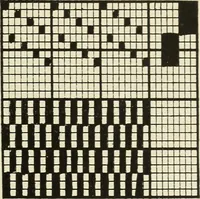 An illustration from Theory of silk weaving; a treatise on the construction and application of weaves, and the decomposition and calculation of broad and narrow, plain, novelty and jacquard silk fabrics (1921)