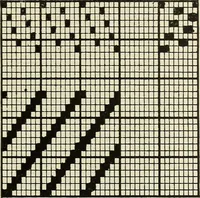 An illustration from Theory of silk weaving; a treatise on the construction and application of weaves, and the decomposition and calculation of broad and narrow, plain, novelty and jacquard silk fabrics (1921)