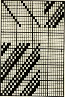 An illustration from Theory of silk weaving; a treatise on the construction and application of weaves, and the decomposition and calculation of broad and narrow, plain, novelty and jacquard silk fabrics (1921)