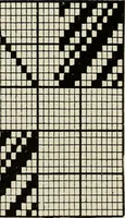 An illustration from Theory of silk weaving; a treatise on the construction and application of weaves, and the decomposition and calculation of broad and narrow, plain, novelty and jacquard silk fabrics (1921)