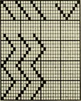 An illustration from Theory of silk weaving; a treatise on the construction and application of weaves, and the decomposition and calculation of broad and narrow, plain, novelty and jacquard silk fabrics (1921)