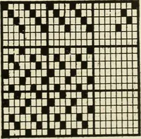 An illustration from Theory of silk weaving; a treatise on the construction and application of weaves, and the decomposition and calculation of broad and narrow, plain, novelty and jacquard silk fabrics (1921)