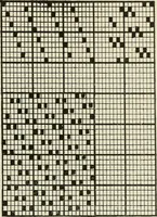 An illustration from Theory of silk weaving; a treatise on the construction and application of weaves, and the decomposition and calculation of broad and narrow, plain, novelty and jacquard silk fabrics (1921)