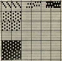 Picture 36 of 59 from Theory of silk weaving; a treatise on the construction and application of weaves, and the decomposition and calculation of broad and narrow, plain, novelty and jacquard silk fabrics (1921), leaf 53
