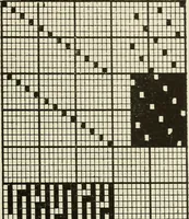 Picture 44 of 59 from Theory of silk weaving; a treatise on the construction and application of weaves, and the decomposition and calculation of broad and narrow, plain, novelty and jacquard silk fabrics (1921), leaf 60