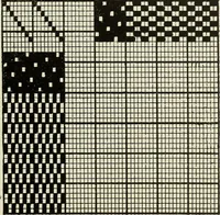 Picture 52 of 59 from Theory of silk weaving; a treatise on the construction and application of weaves, and the decomposition and calculation of broad and narrow, plain, novelty and jacquard silk fabrics (1921), leaf 66