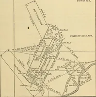 An illustration from The theory and practice of surveying. Designed for the use of surveyors and engineers generally, but especially for the use of students in engineering (1886)