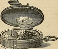 An illustration from The theory and practice of surveying. Designed for the use of surveyors and engineers generally, but especially for the use of students in engineering (1886)