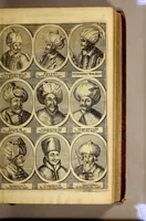 Picture 1 of 10 from Thesaurus exoticorum. : Oder eine mit aussländischen Raritäten und Geschichten wohlversehene Schatz-Kammer fürstellend die asiatische, africanische und americanische Nationes der Berser, Indianer, Sinesin, Tartaren, Egypter, Barbarn, Libyer, Nigriten, Guineer. Hottentotten, Abyssiner, Canadenser, Virgenier, Floridaner, Mexicaner, Peruaner, Chilenser, Magellanier und Brasilianer etc. Nach ihren königreichen, Policeyen, Kleydungen, Sitten und Gottes-Dienst. Darauff folget eine umständliche Beschreibung von Türckey: der Türcken Ankunfft; aller Sultanen Lebens-Lauff und Bildnüss; aller hohen Staats-Bedienten; des Sultans Hoff, Regierung, Intraden, Macht und Vasallen; wie auch ihres Propheten Mahomets Lebens-Beschreibung, und sein verfluchtes Gesetz-Buch oder Alkoran. Alssdann eine kürtzbündige Beschreibung von Ungarn: nach seiner grösse, Fruchtbarkeit, Macht, Städten und vielen Vestungen von Wien biss nach Constantinopel hinaus. Da es dann Gelegenheit gibt zu Reden von den 4 Monarchien, der Assyrer, Perser, Griechen und Römer: aller Käysern, von Nimrod an biss auff den grossen Leopoldum, und so dann von allen Hertzogen und Königen von Ungarn sampt ihren Rildnüssen. Hiernechst eine umbständliche Beschreibung des Lebens-Lauffs Ihrer Käyserl. Mayest. Leopoldi I. und des itzo annoch wehrenden bluthigen Türcken-Krieges, und was in demselben Denckwürdiges in Ungarn, Pohlen und Morea passiret. Alles mit grosser Mühe und Fleiss aus den berühmtesten Scribenten zusammen getragen, mit schönen Kupfern und Landkarten, auch andern Figuren in sehr grosser Anzahl (1688), leaf 147