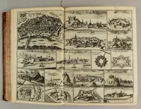 Picture 4 of 10 from Thesaurus exoticorum. : Oder eine mit aussländischen Raritäten und Geschichten wohlversehene Schatz-Kammer fürstellend die asiatische, africanische und americanische Nationes der Berser, Indianer, Sinesin, Tartaren, Egypter, Barbarn, Libyer, Nigriten, Guineer. Hottentotten, Abyssiner, Canadenser, Virgenier, Floridaner, Mexicaner, Peruaner, Chilenser, Magellanier und Brasilianer etc. Nach ihren königreichen, Policeyen, Kleydungen, Sitten und Gottes-Dienst. Darauff folget eine umständliche Beschreibung von Türckey: der Türcken Ankunfft; aller Sultanen Lebens-Lauff und Bildnüss; aller hohen Staats-Bedienten; des Sultans Hoff, Regierung, Intraden, Macht und Vasallen; wie auch ihres Propheten Mahomets Lebens-Beschreibung, und sein verfluchtes Gesetz-Buch oder Alkoran. Alssdann eine kürtzbündige Beschreibung von Ungarn: nach seiner grösse, Fruchtbarkeit, Macht, Städten und vielen Vestungen von Wien biss nach Constantinopel hinaus. Da es dann Gelegenheit gibt zu Reden von den 4 Monarchien, der Assyrer, Perser, Griechen und Römer: aller Käysern, von Nimrod an biss auff den grossen Leopoldum, und so dann von allen Hertzogen und Königen von Ungarn sampt ihren Rildnüssen. Hiernechst eine umbständliche Beschreibung des Lebens-Lauffs Ihrer Käyserl. Mayest. Leopoldi I. und des itzo annoch wehrenden bluthigen Türcken-Krieges, und was in demselben Denckwürdiges in Ungarn, Pohlen und Morea passiret. Alles mit grosser Mühe und Fleiss aus den berühmtesten Scribenten zusammen getragen, mit schönen Kupfern und Landkarten, auch andern Figuren in sehr grosser Anzahl (1688), leaf 257