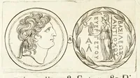 An illustration from Thesaurus ex Thesauro Palatino selectus, sive, Gemmarum et numismatum quae in electorali cimeliarchio continentur elegantiorum aere expressa, et convenienti commentario illustrata dispositio (1685)