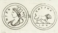 An illustration from Thesaurus ex Thesauro Palatino selectus, sive, Gemmarum et numismatum quae in electorali cimeliarchio continentur elegantiorum aere expressa, et convenienti commentario illustrata dispositio (1685)