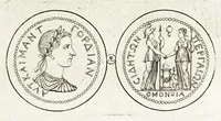 An illustration from Thesaurus ex Thesauro Palatino selectus, sive, Gemmarum et numismatum quae in electorali cimeliarchio continentur elegantiorum aere expressa, et convenienti commentario illustrata dispositio (1685)