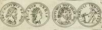 An illustration from Thesaurus numismatum e musaeo Caroli Patini (1672)
