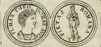 An illustration from Thesaurus numismatum e musaeo Caroli Patini (1672)