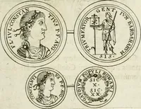 An illustration from Thesaurus numismatum e musaeo Caroli Patini (1672)