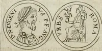 An illustration from Thesaurus numismatum e musaeo Caroli Patini (1672)