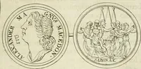 An illustration from Thesaurus numismatum e musaeo Caroli Patini (1672)