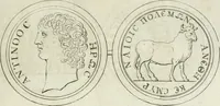 An illustration from Thesaurus numismatum e musaeo Caroli Patini (1672)
