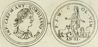 An illustration from Thesaurus numismatum e musaeo Caroli Patini (1672)