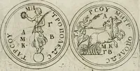 An illustration from Thesaurus numismatum e musaeo Caroli Patini (1672)