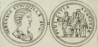 An illustration from Thesaurus numismatum e musaeo Caroli Patini (1672)